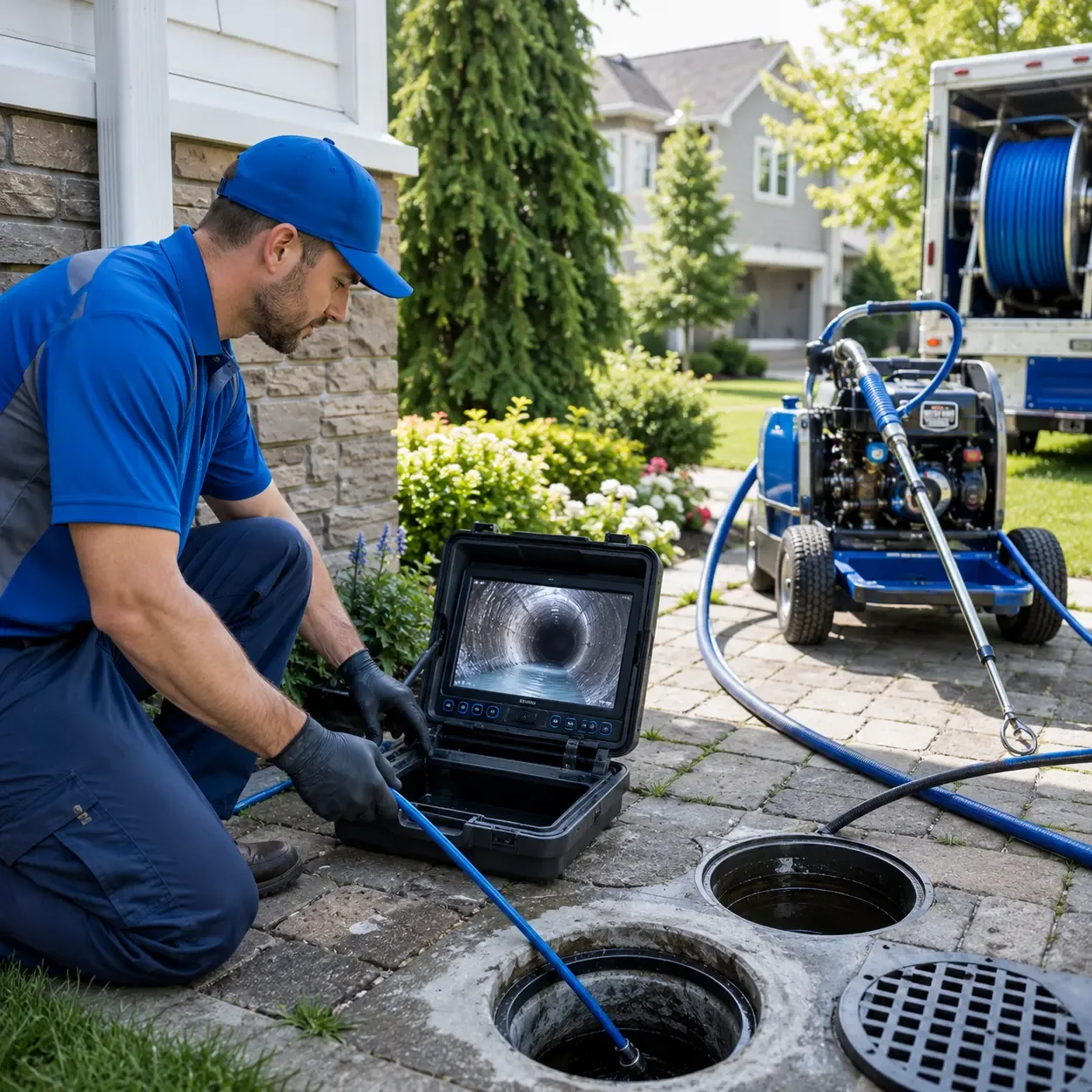 Outdoor drain cleaning professionals serving Flinton, PA