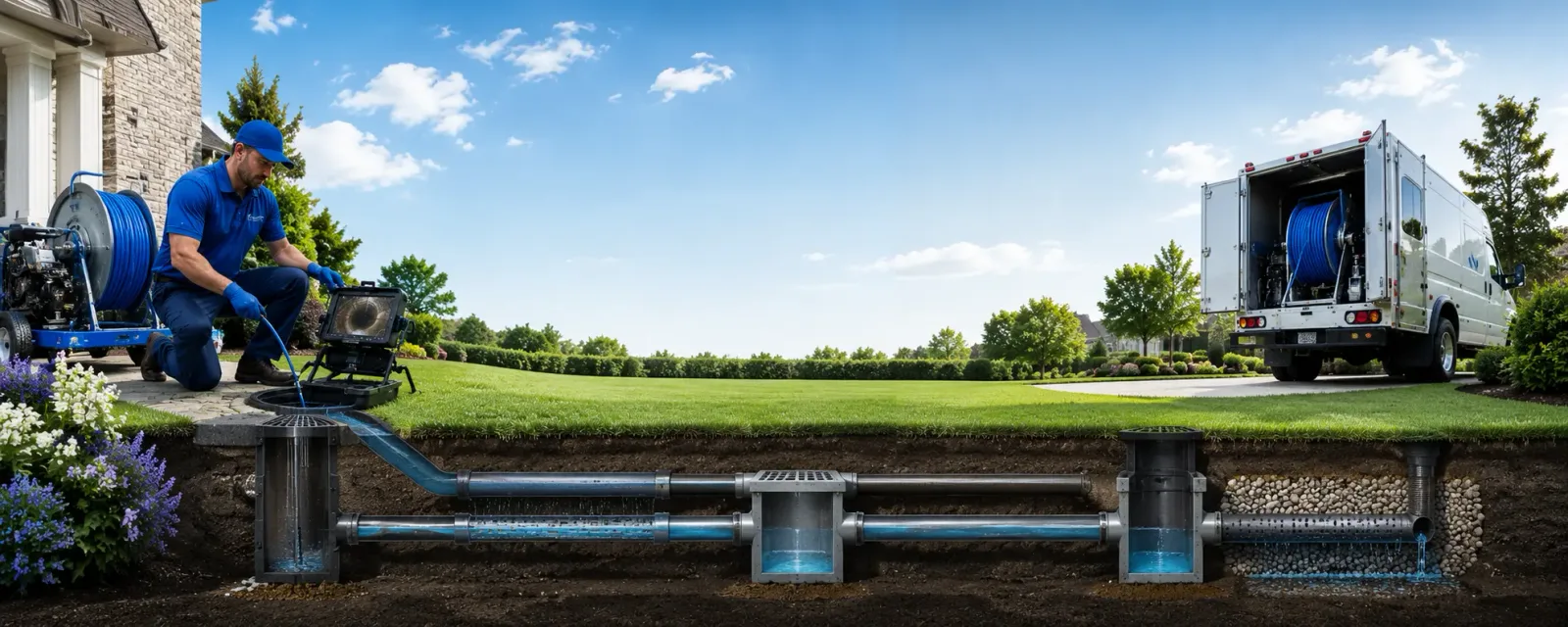 Outdoor drain cleaning information for Flinton, PA